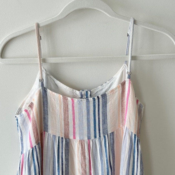 Spendid Arco Iris Striped Linen Blend Maxi Dress - Picture 9 of 16